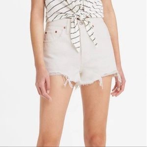 NWT LEVI'S 501 HIGH RISE SHORTS ‘KEEP IT CLEAN’